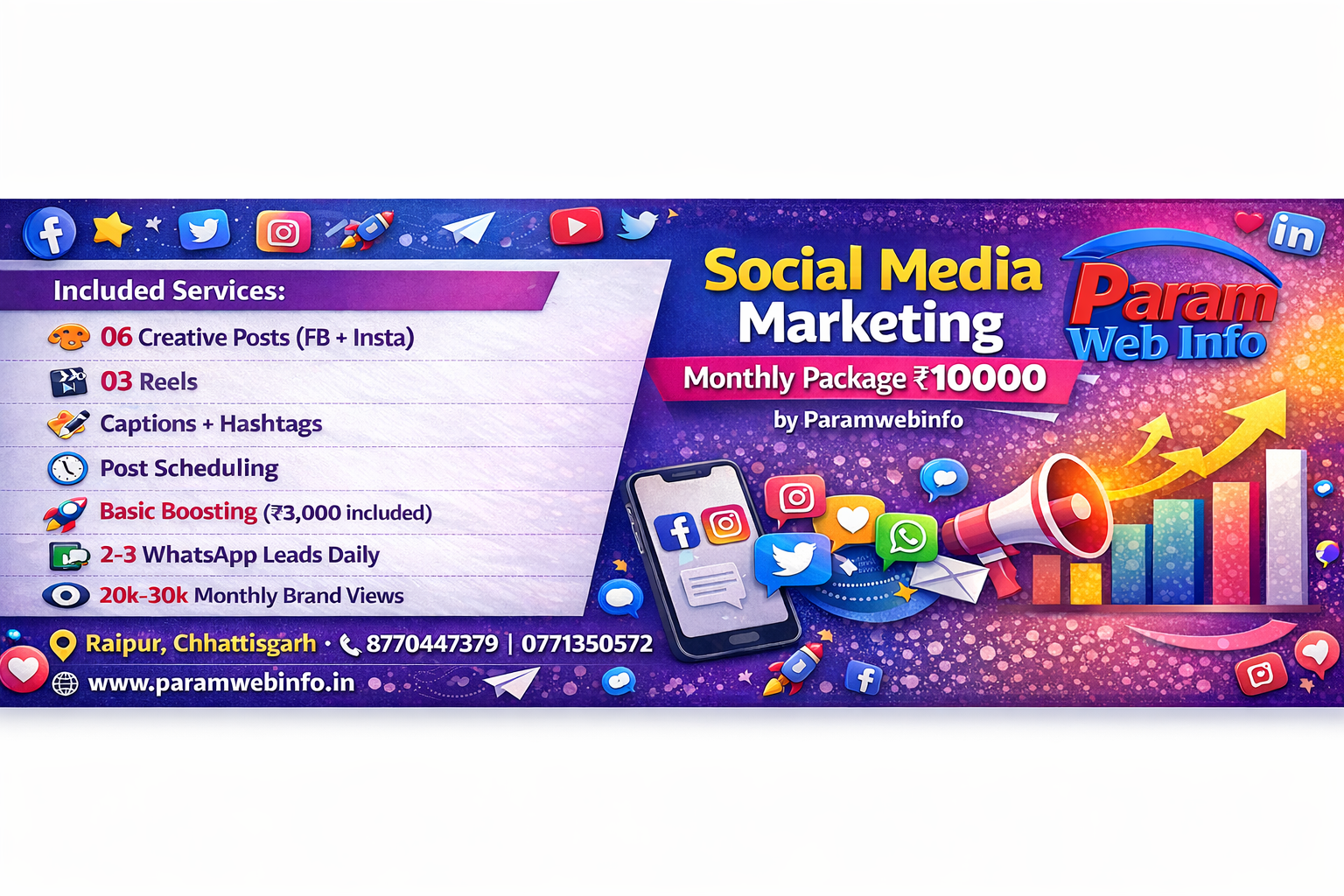 Social Media Marketing Services in Raipur at Affordable Price